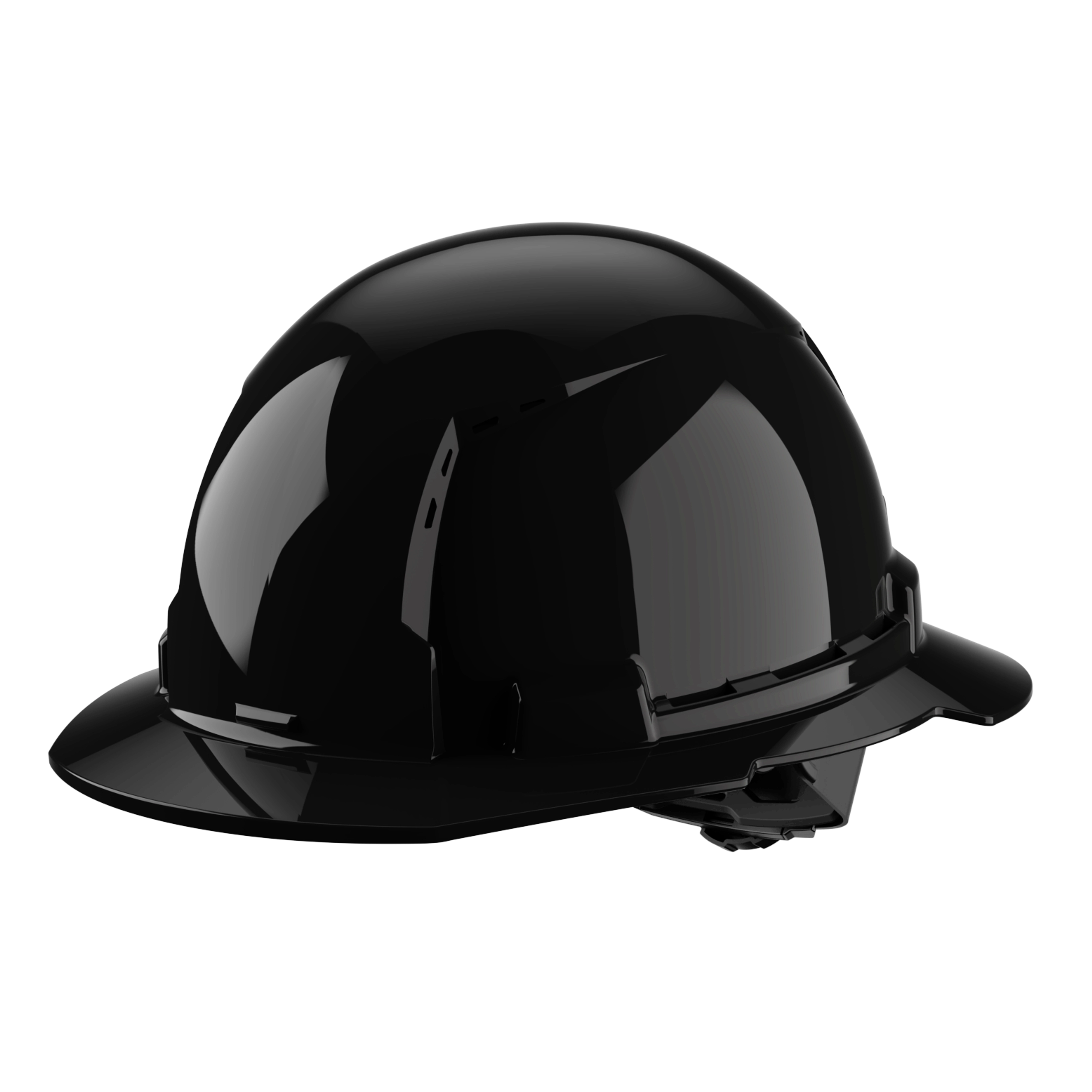 Casco con ventilación y ala completa negro con suspensión de trinquete de 4 puntos BOLT™ (EE. UU.): Tipo 1, Clase C